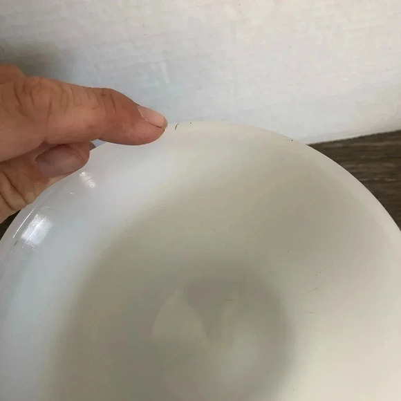 Vtg E.O. Brody Milk  Glass Compote - Picture 12 of 13